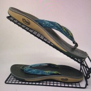 Chaco Blue and Green Sandals